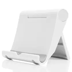 Foldable Universal Desk Tablet and Notebook Holder Stand (White)