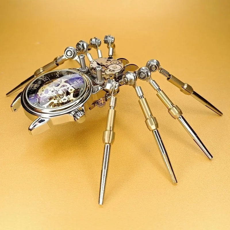 Punk, Spider, Regalo Per Ragazzi, Bellissimo Ornamento, Orologio Meccanico Scheletro, Modelli Di Vedova Nera, Giocattoli, Figure Fantastiche