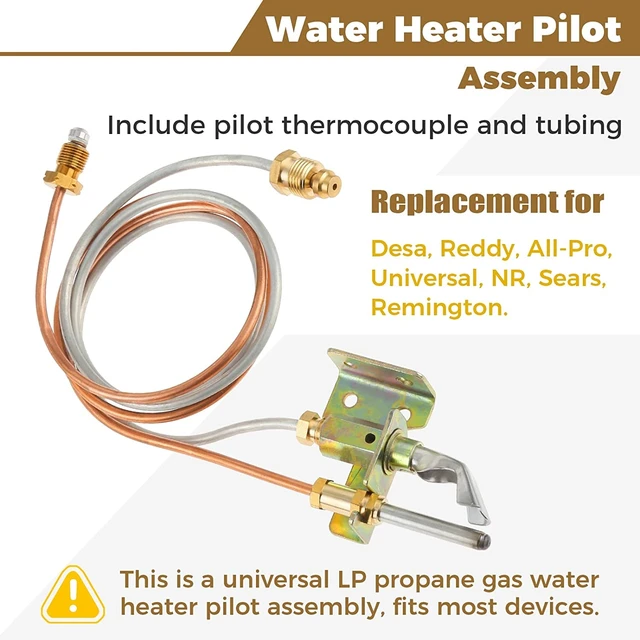 1 conjunto LP Gás Propano Ignição Piloto Assembleia + Piloto Termopar 22  Substituição Do Aquecedor De Água Tubo para Desa Reddy All-Pro NR -  AliExpress