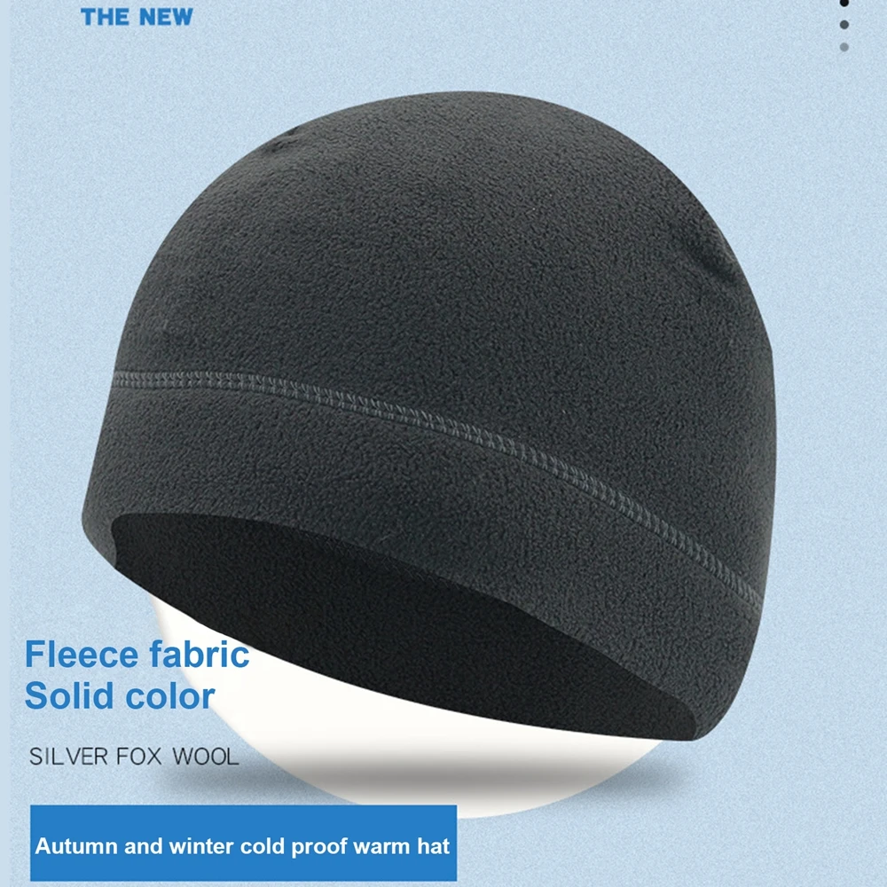 Autumn Winter Men Women Outdoor Cycling Fleece Hat Cold Insulation Windproof Cap