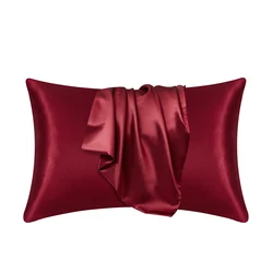 Luxury Silk Satin Pillowcase in Elegant Neutral Tones - Glamorous & Comfortable Home Bedding Accessory - 1PCx51x76cm(20x30in) (5)