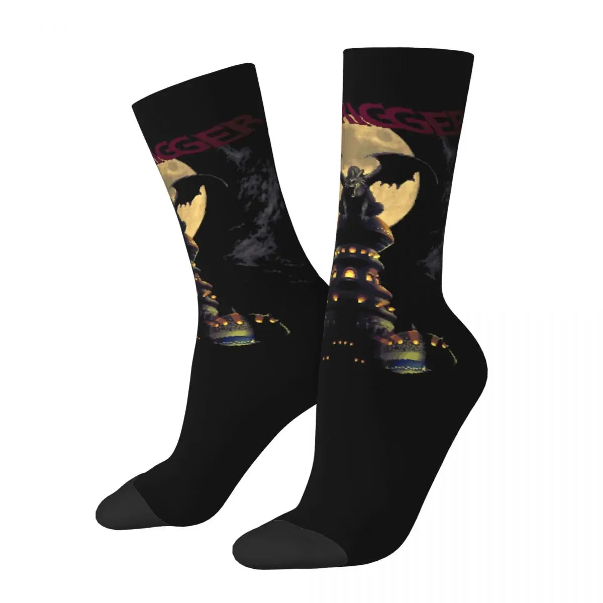 Calzino A Compressione Divertente Per Uomo Magus Tower Classic Hip Hop Vintage Chrono Trigger Game Happy Seamless Printed Boys Crew Sock