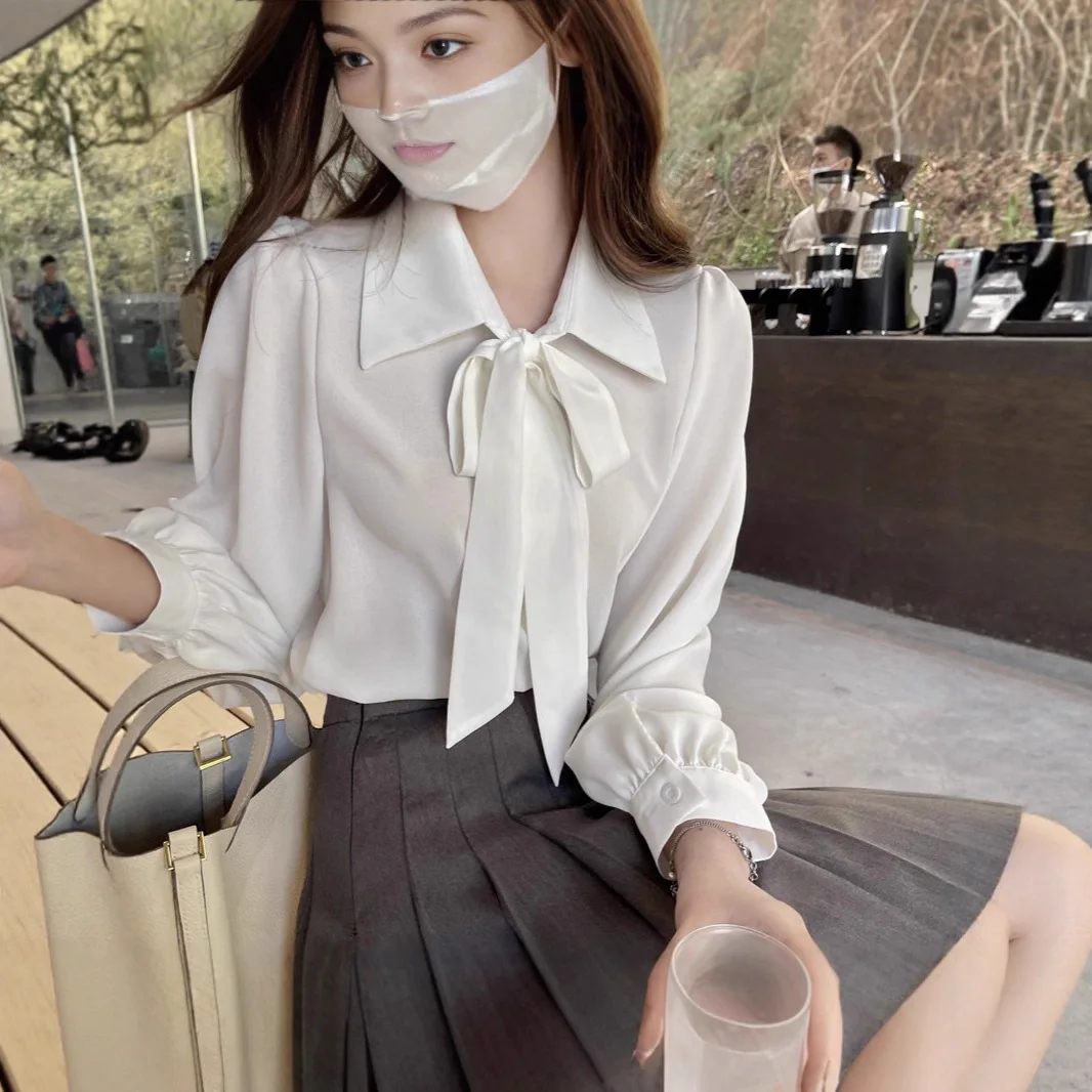 White Lace Women Business Blouse