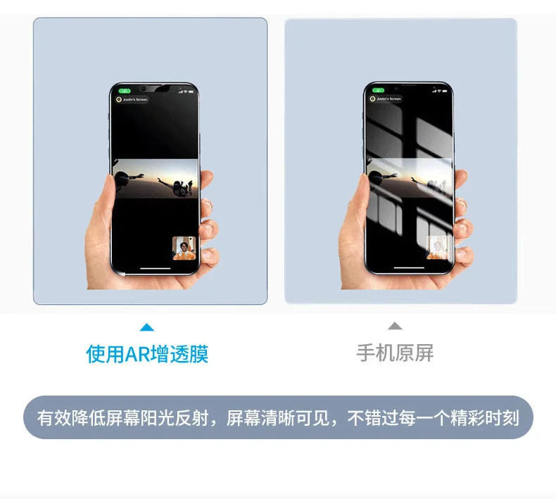 1–2 Stück AR Antireflexion High Definition klares gehärtetes Glas für iPhone 13 14 15 16e 16 17 Air Pro MAX Plus Displayschutzfolie – Detail 9