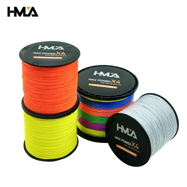 Hmla 8 Strands 300m 500m 1000m Pe Braided Fishing Line 20lb-100lb