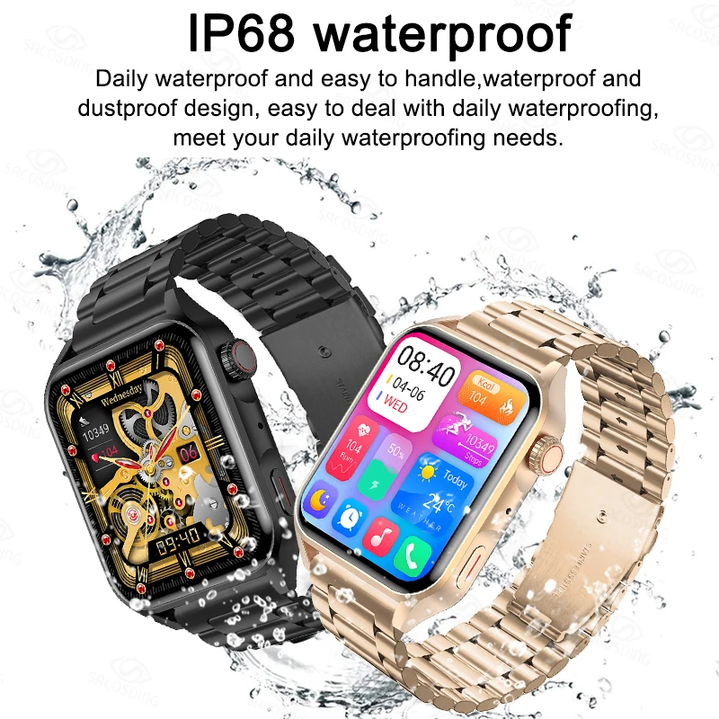 2023 AMOLED Ʈ ġ 1.78 ġ HD ׻ ÷ ̾   ð  IP68  Smartwatch