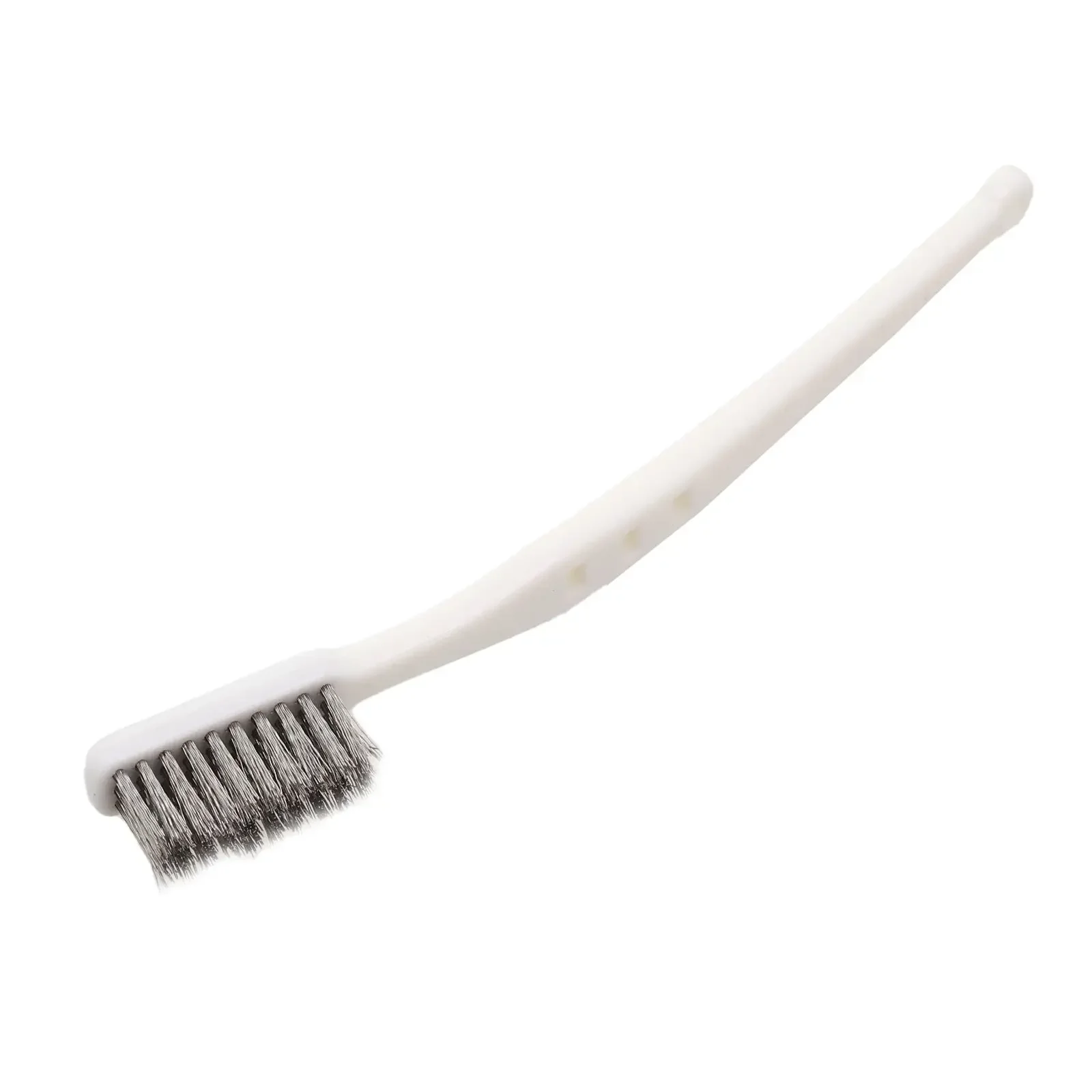 White Plastic Handle Brass Stainless Steel Nylon Cleaning Polishing Detail Metal Rust Brushs Home Kits Hands Tools