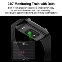 Smart Bracelet Sports Fitness Tracker Health Monitoring Step Count Heart Rate Sleep Tracking 1ATM Waterproof Smart Wristband - Image 5