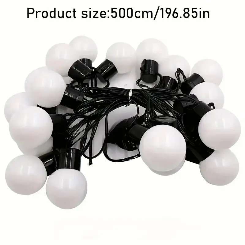 Solar-Powered Waterproof LED String Lights