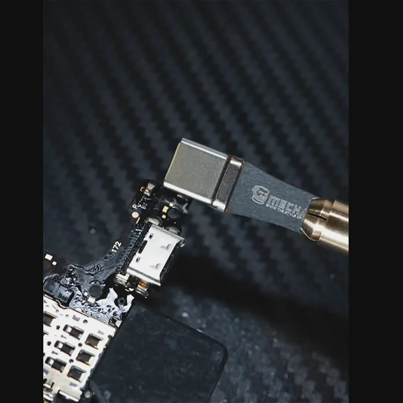 MECHANIC 5pcs Type-C 포트 화상 방지 보호 커버 도구(핸들 세트 포함) 전화 충전 포트 수리 도구 키트