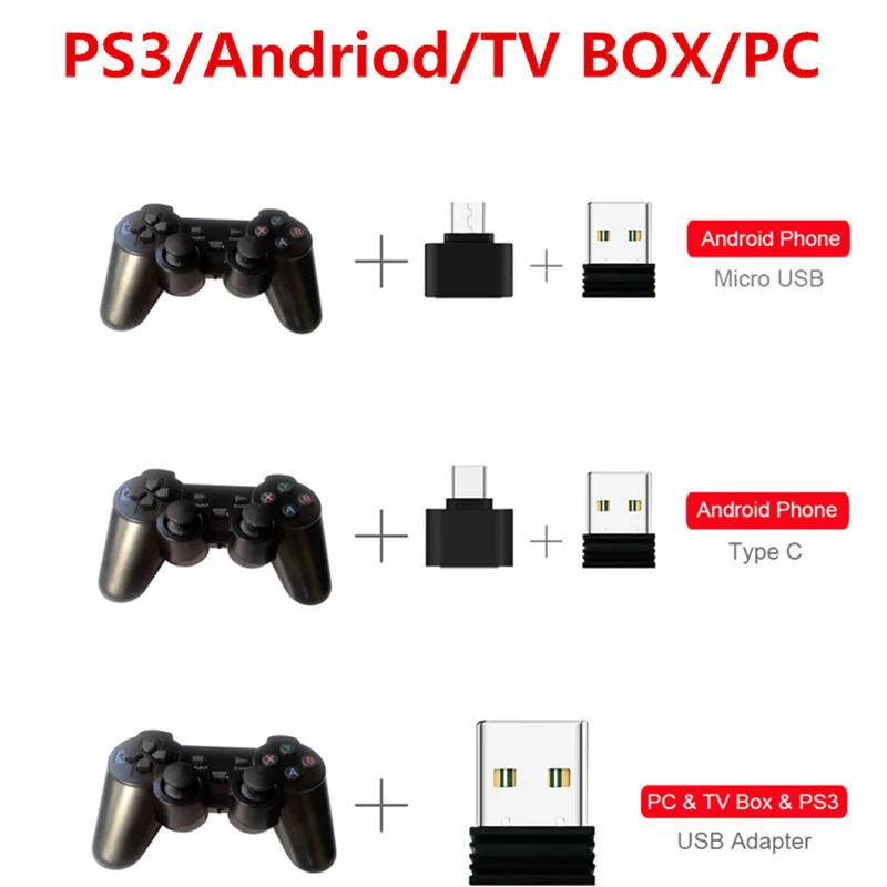 2.4G   Ʈѷ ̽ƽ (ũ  ) USB OTG to PC/TV, ڽ/ȭ, ȵ̵/º  е 