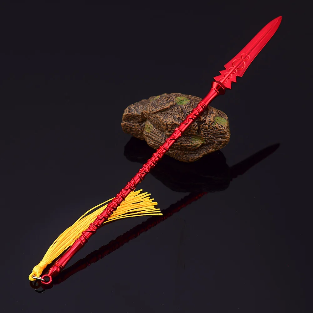 22cm Gae Bolg Fate/stay Night Lancer Weapon Unlimited Blade Works 22cm Anime Metal Katana Spear Weapon Model Gifts Toys for Boys 2