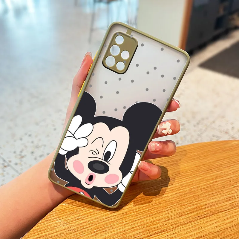 Chuột Mickey Dành Cho Samsung Galaxy Samsung Galaxy A01 A12 A02S A21S A32 A42 A51 A50 A52 A70 A71 A72 Mờ Mờ Điện Thoại ốp Lưng samsung silicone cover