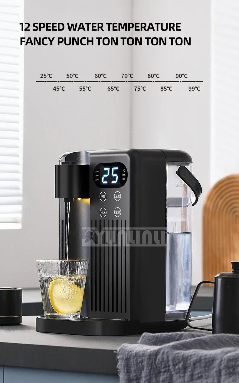 Description Picture 3 of itemHousehold Portable 3L Instant Hot Water Dispenser Fast Heating Desktop Electric Kettle Thermostat