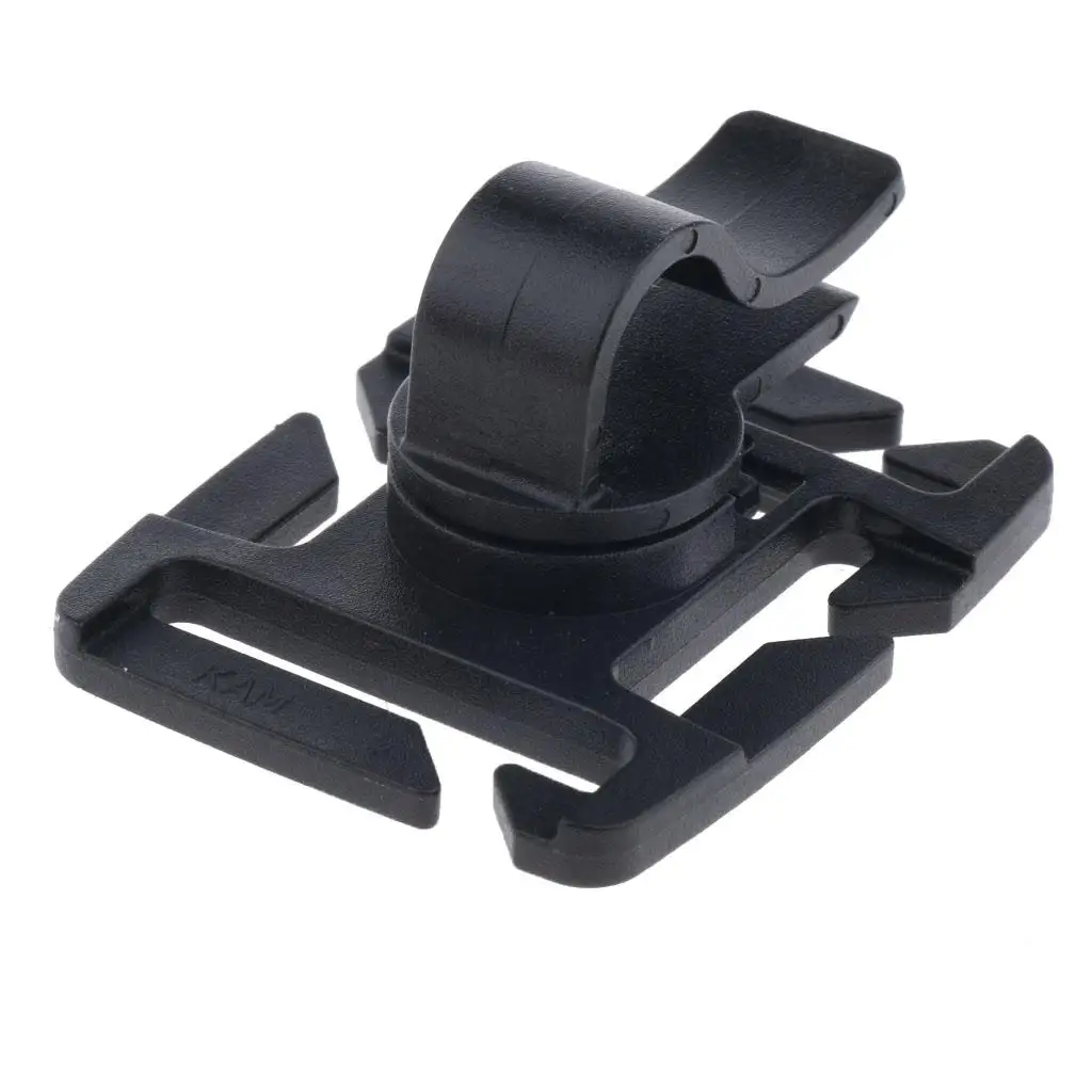 Outdoor Hydration Pack Water Bladder Drinking Tube MOLLE Webbing Clip Holder Plastic Dia. 8-10 mm