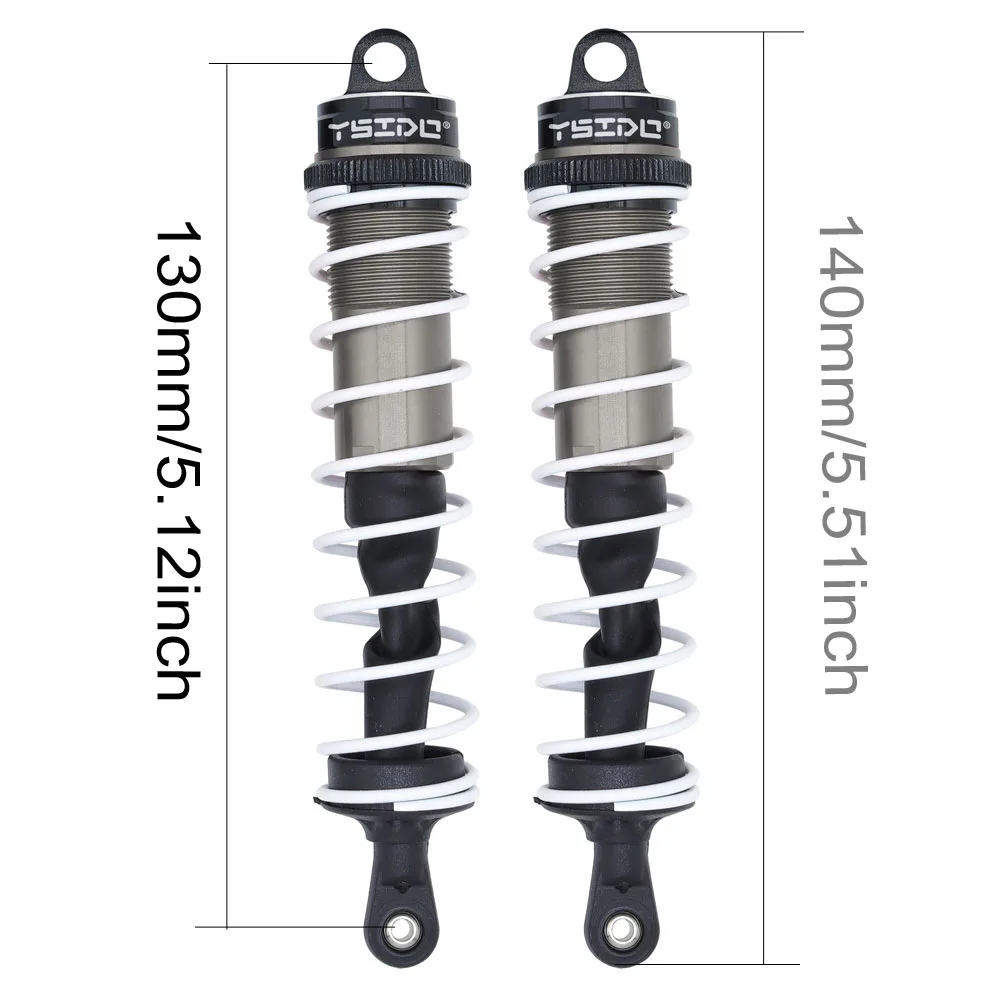 Enhanced Shock Absorber Damper Suspension - 120mm Front & 140mm Rear