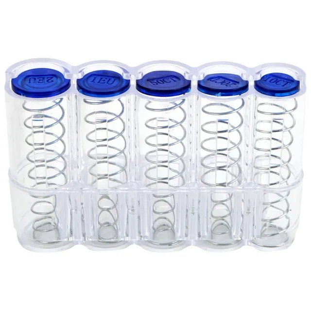 Portamonete Con 8 Scomparti Per Euro - Distributore Monete Per Camerieri, Cassieri O Tassisti - Foto 3