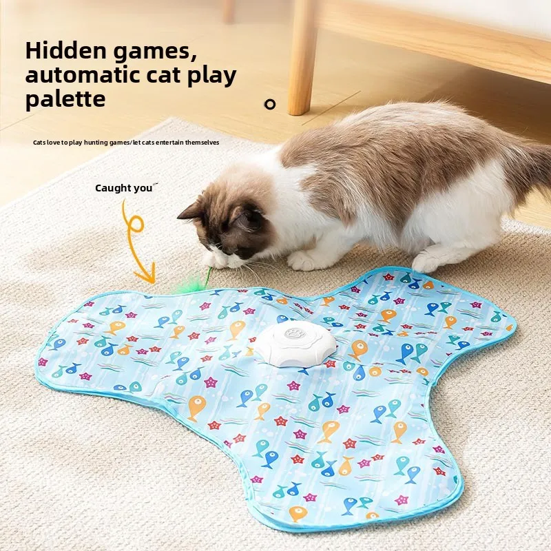 Interactive Toys,Automatic Toy for Indoor Cats with Moving Feather