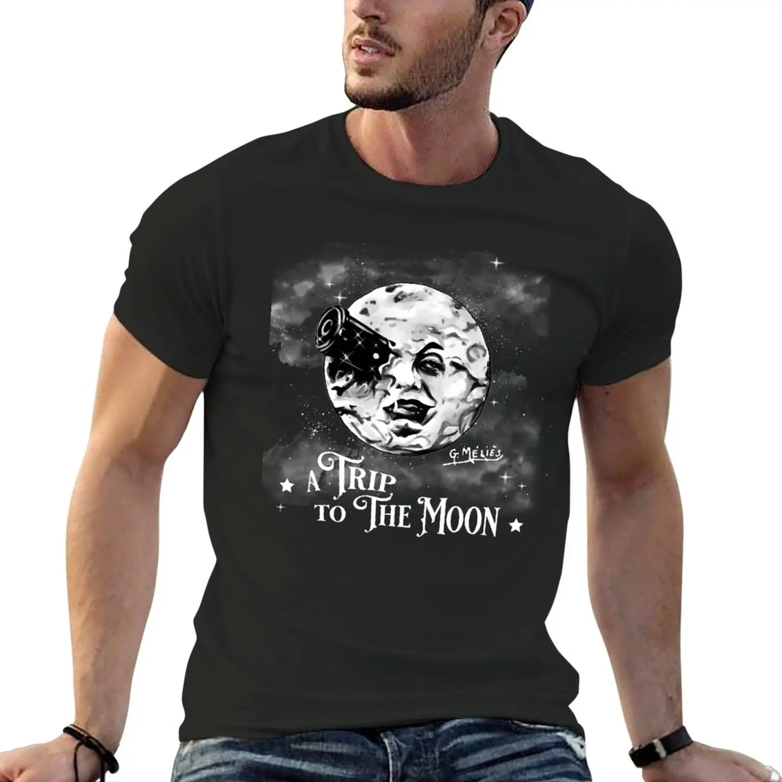 

A Trip to the Moon T-Shirt summer clothes quick-drying t-shirt mens clothing