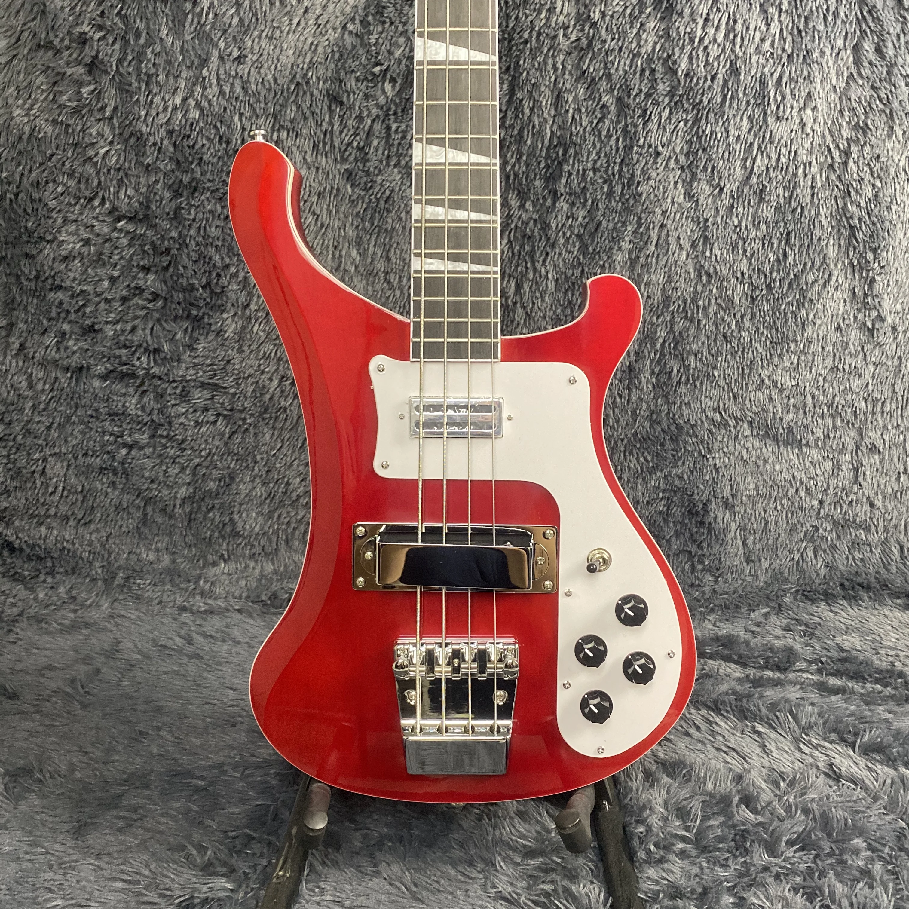 Chitarra Elettrica Rickenbacker, 4003 Basso, Corpo In Tiglio, Colore Rosso Trasparente, Guitarra A 4 Corde, Violador, Muslimate, Milwauost