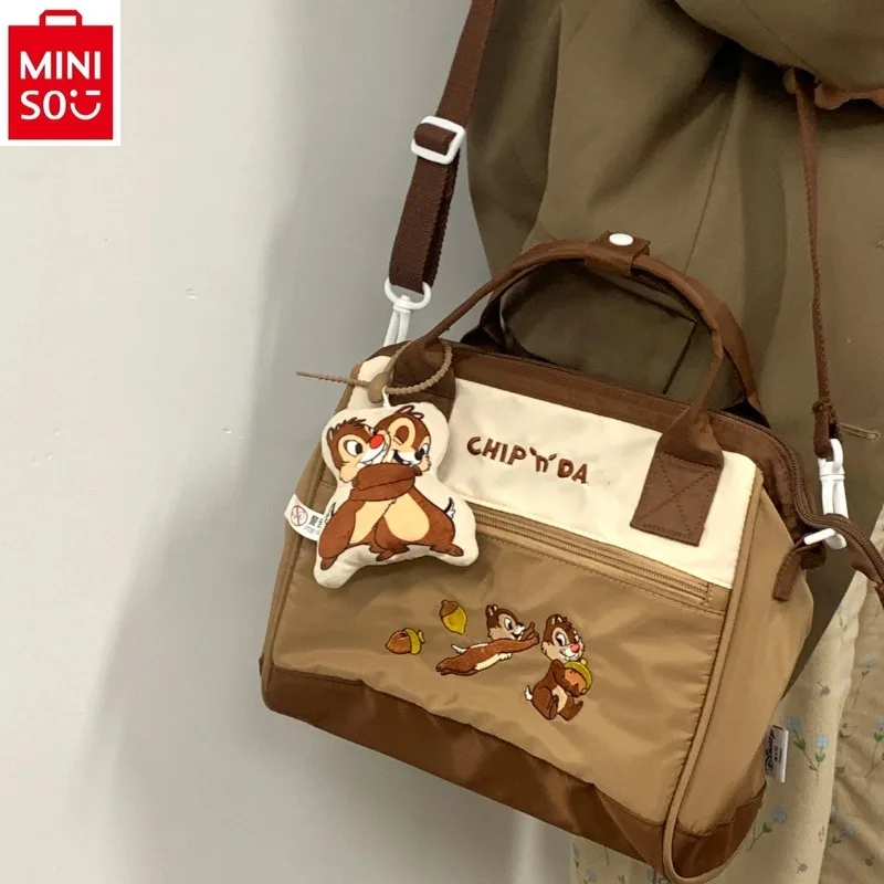 

MINISO Disney Chitty Portable Crossbody Bag 2024 New Student Large Capacity Children's Storage Backpack