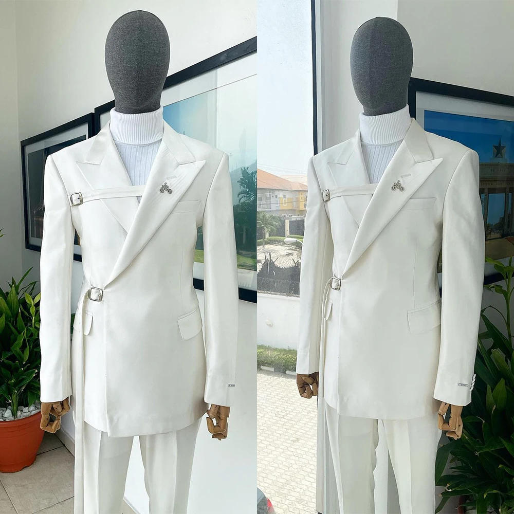 Men Suits Two Pieces Jacket And Pants Made Designer Bridegroom Wedding Party Formal Occasion men suit set