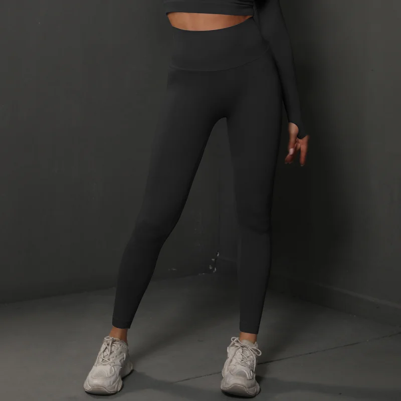 Women Seamless Yoga Pants Quick Drying Sports Leggings High Waist Gym Fitness Tights Workout Booty Scrunch Butt Pants