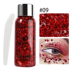 Multi - Functional Eye, Hair & Body Glitter for Party and Festival Makeup Decoration (09)