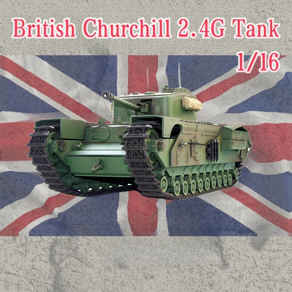 116BritishChurchillMK724GRemoteControlBattleTankSimulated