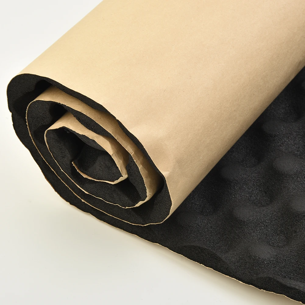 

2cm Car Sound Insulation Acoustic Dampening Foam Subwoofer 100*50*2cm Practical Portable Universal Mat Latest Gift