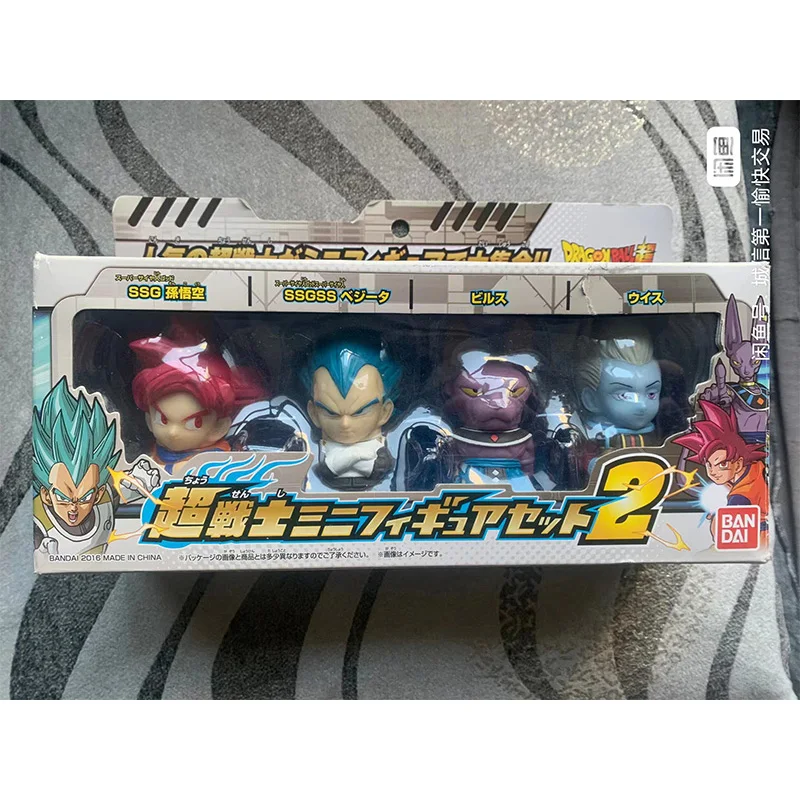 Dragon Ball Super Action Figure Son Goku Vegeta Iv Out-Of-Printed Q Version Figure Model Ornament Box Toys