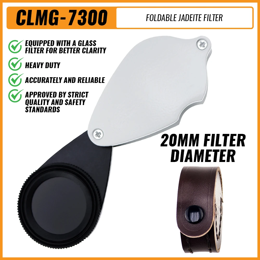Foldable Jewelry Identification Tools Chelsea Jadeite Filter for Gem Emerald Metal Body Handheld Lenses Without Magnification