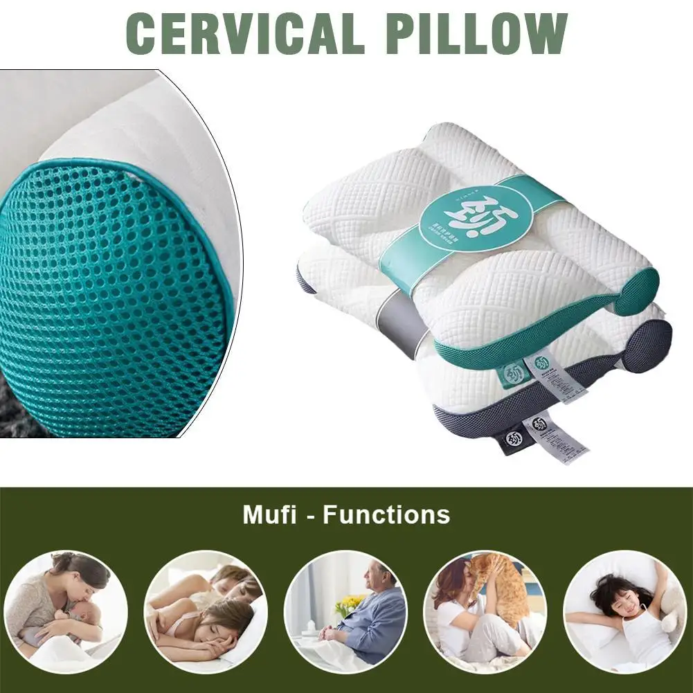 

Massage Pillow Cervical Pillow Relax Cervical Spine Relieve Shoulder Neck Discomfort Neck Protection Cushion For Home Neck Care