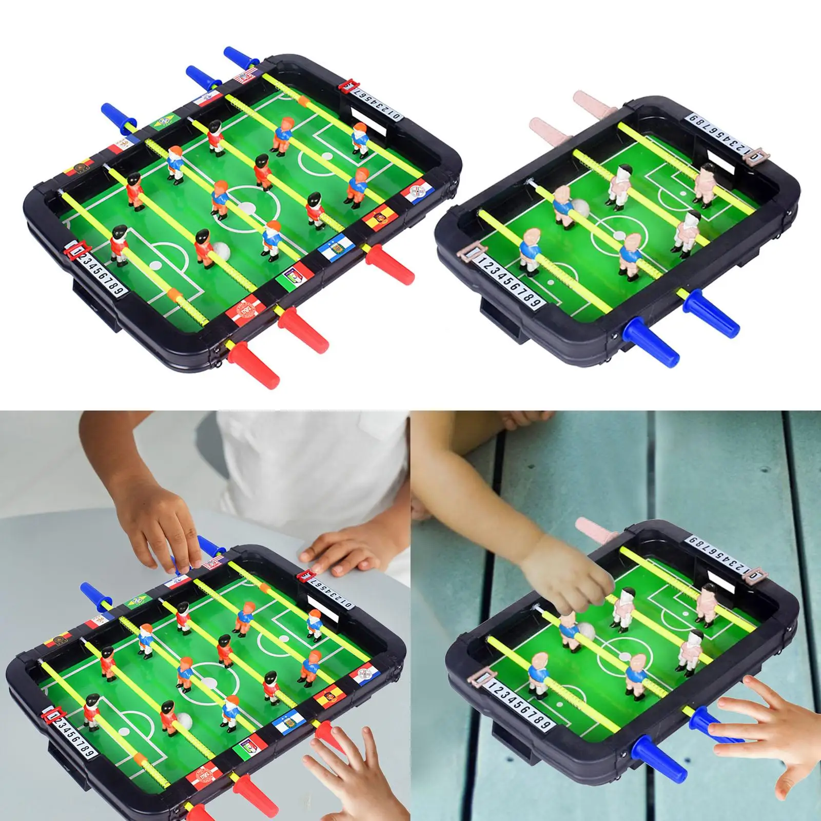 Tabletop Football Mini Pinball Games Hand Eye Coordination Arcade Game for Novelty Gift Children Desk Game Entertainment