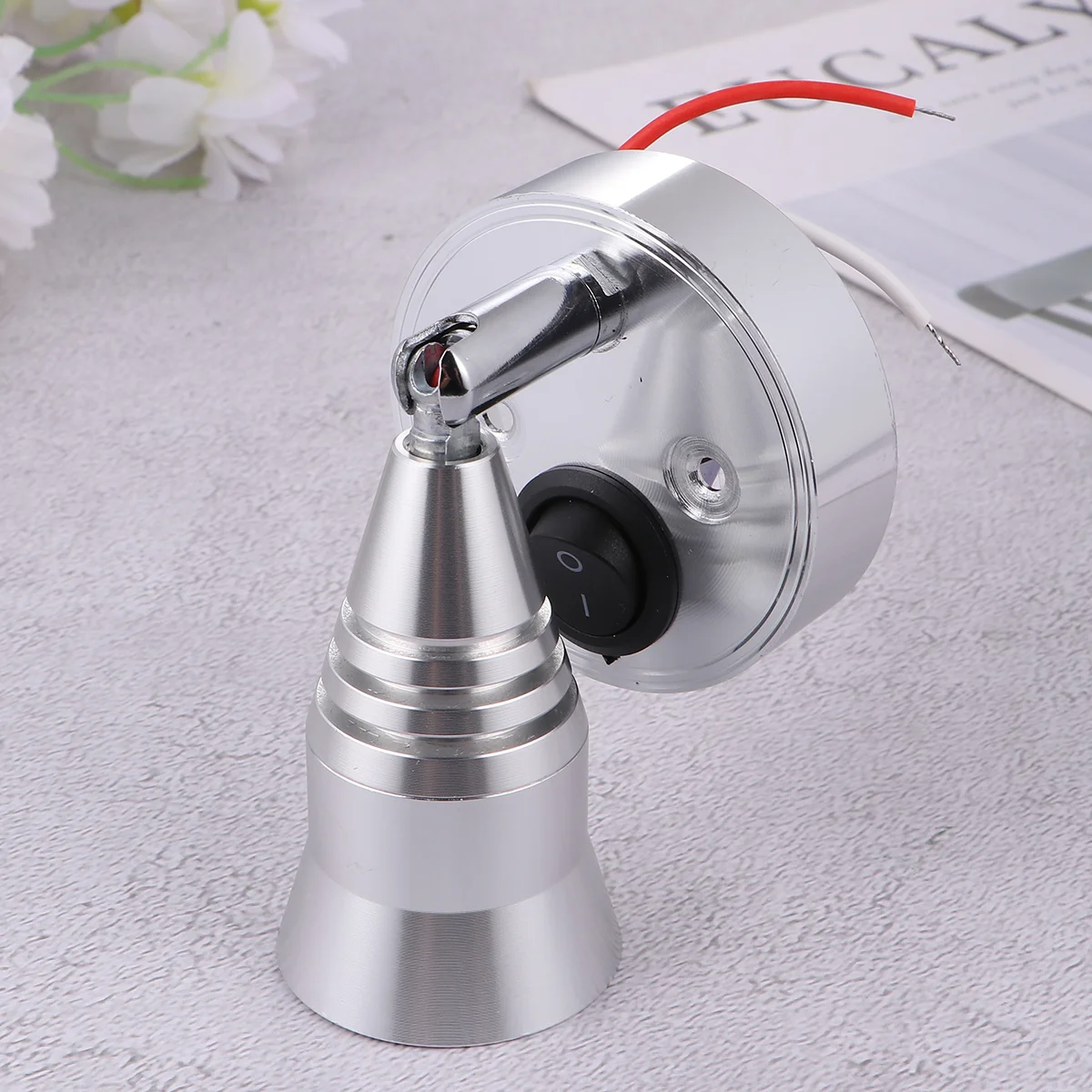 

Reading Lamp with Practical LED Reading Light 12-24V 3W Vehicle Lighting for RV - Warm White Light (Silver)