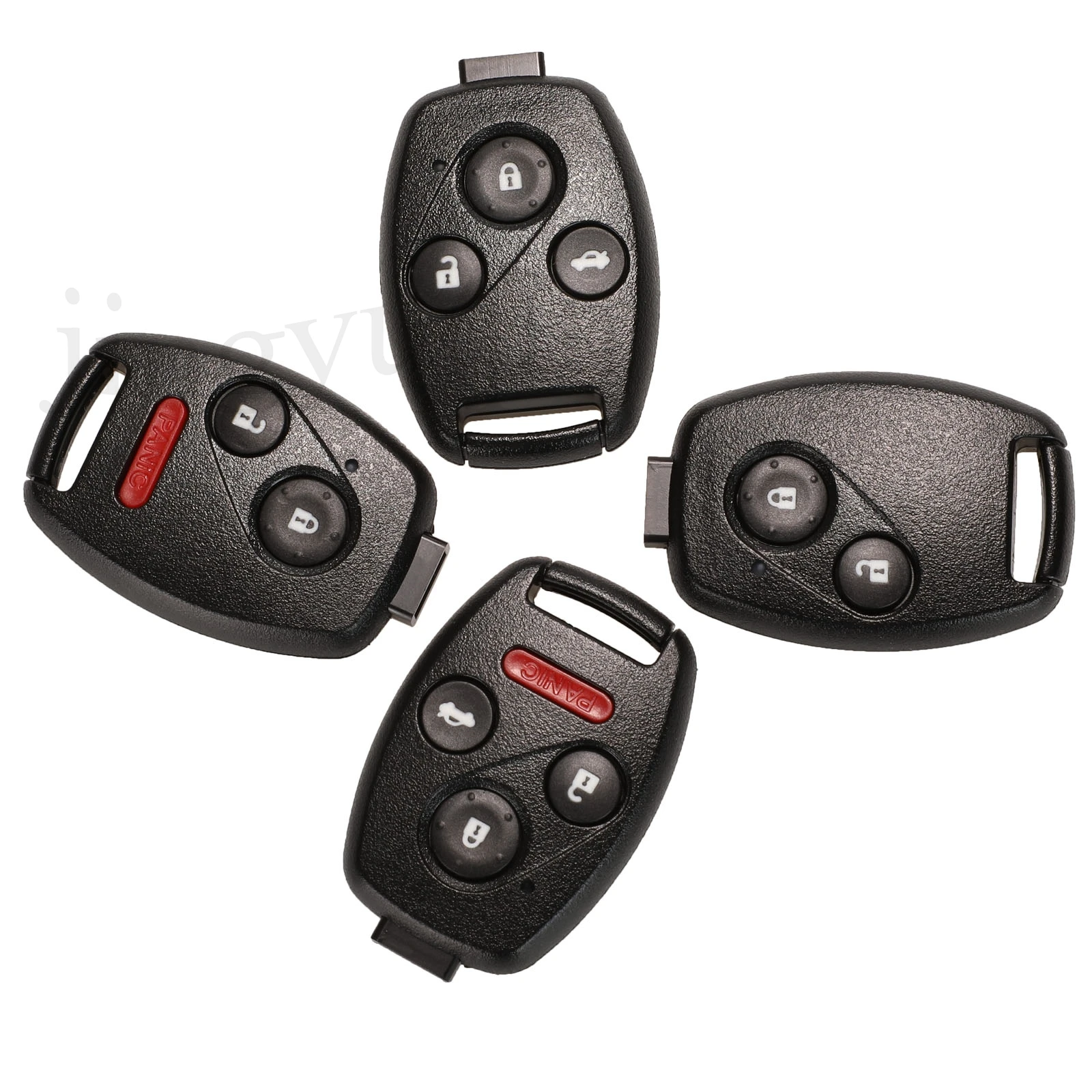

jingyuqin Car Key Shell For Honda Accord Civic Fit City Odyssey Element CRV Jazz HRV Pilot No Blade Remote Car Key Cover Case