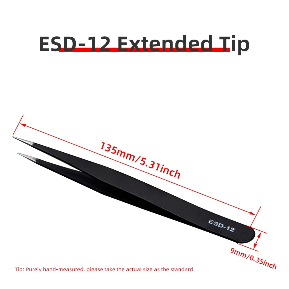 Precision Antistatic Tweezers and Multifunction Nipper Tool Set