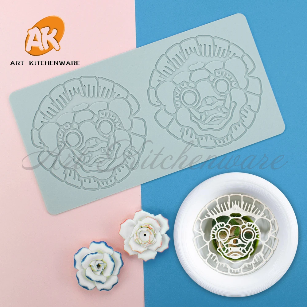 Flower Wreath Silicone Cake Lace Mold Cake Decorating Tool Border Decoration Lace Mold kitchen Baking Tool Bakeware