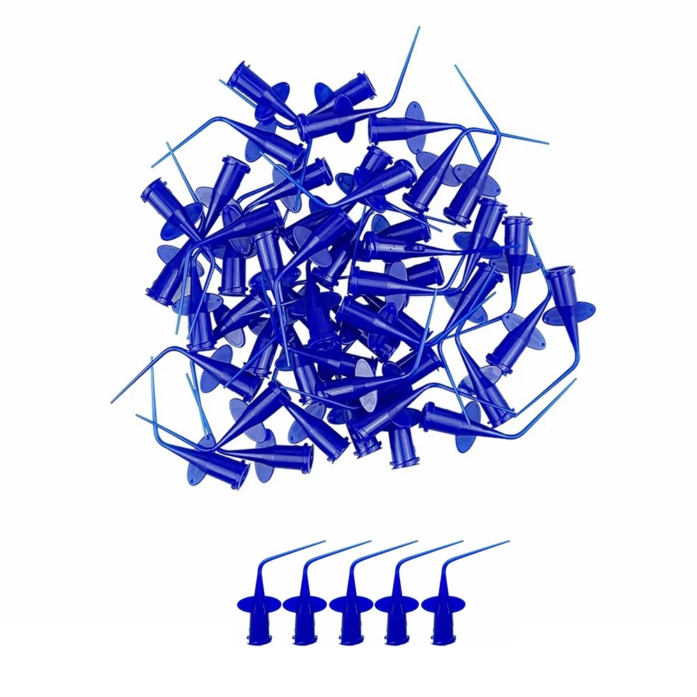 50pcsDentalSyringeTipforRootCanalTherapyEndoIrrigationRootCanalDisposableNeedleTip