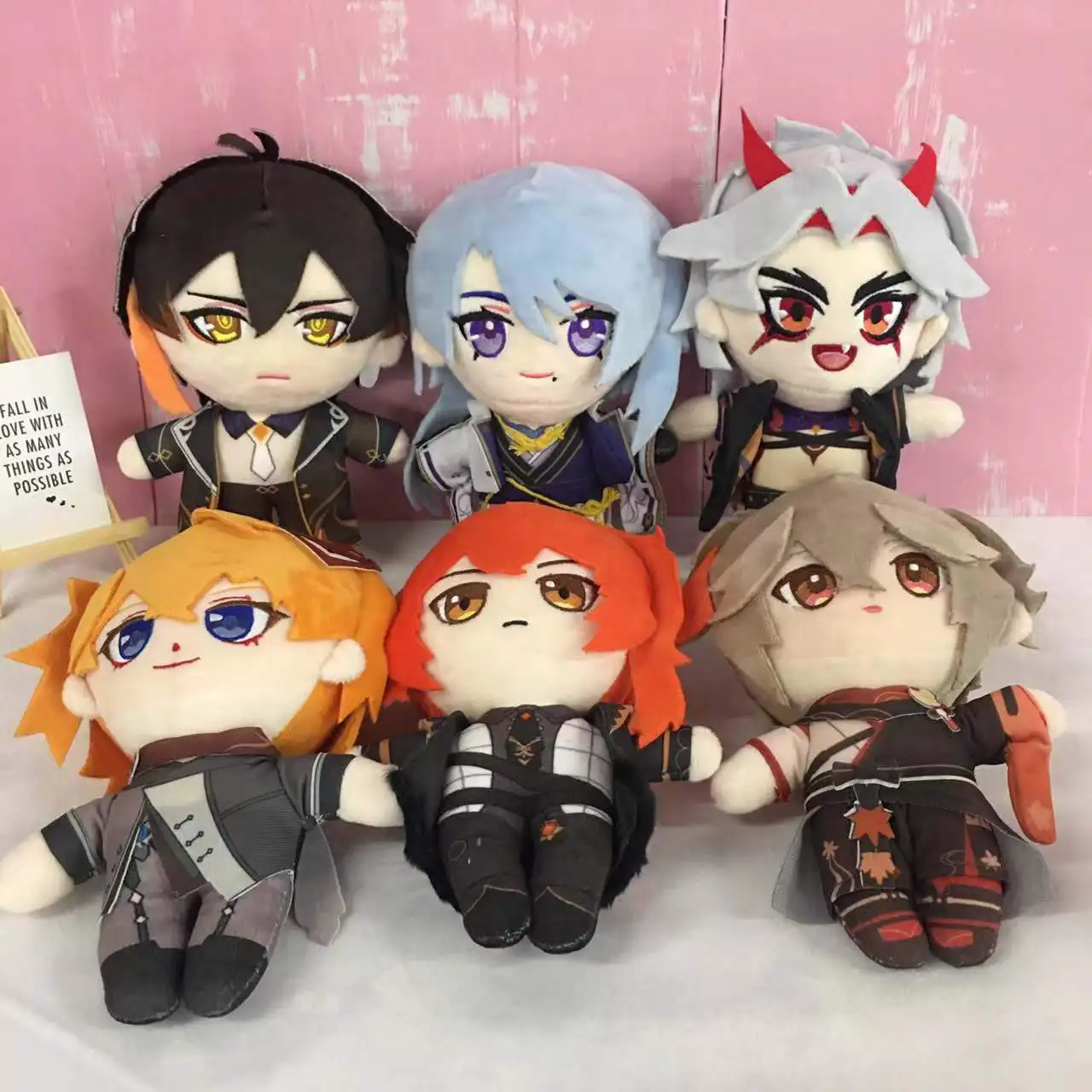 Game Genshin Impact Plush Toy Anime Cosplay Arataki Itto Hu Tao XIAO Zhongli Morax Kamisato Ayato Klee Plush Dolls Pillows Gift 13 22cm genshin impact klee dodoco plush pendant bomb plushie keychain backpack bag keyring cosplay props accesso fans gift