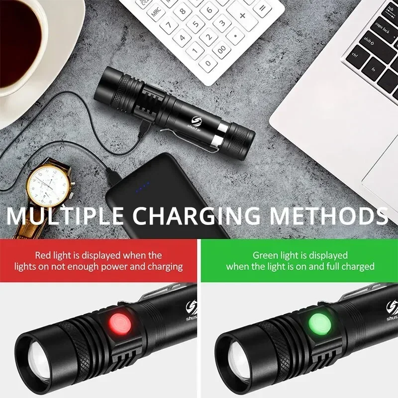 Zoomable LED Flashlight Torch 3