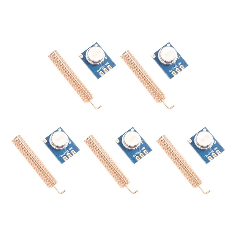 ASk 무선 송신기 모듈용 AT41 소형 범위 RF - STX882-433 5PCS 저가형 433Mhz TX 모듈 세트