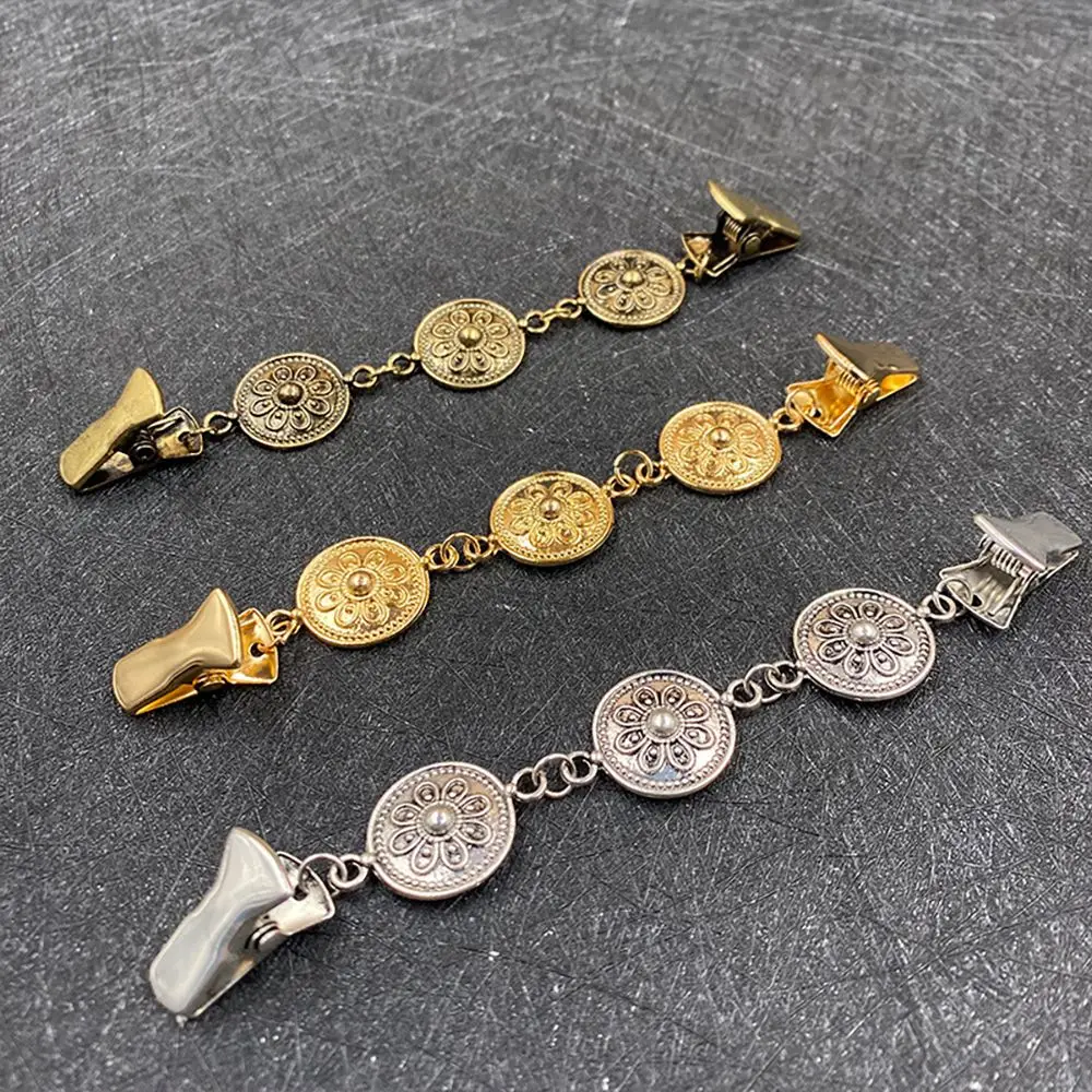 

Fashion Retro Alloy Material Women Dress Decor Cardigan Clamps Clothing Clip Fasteners for Clothes Clamps for Fabric