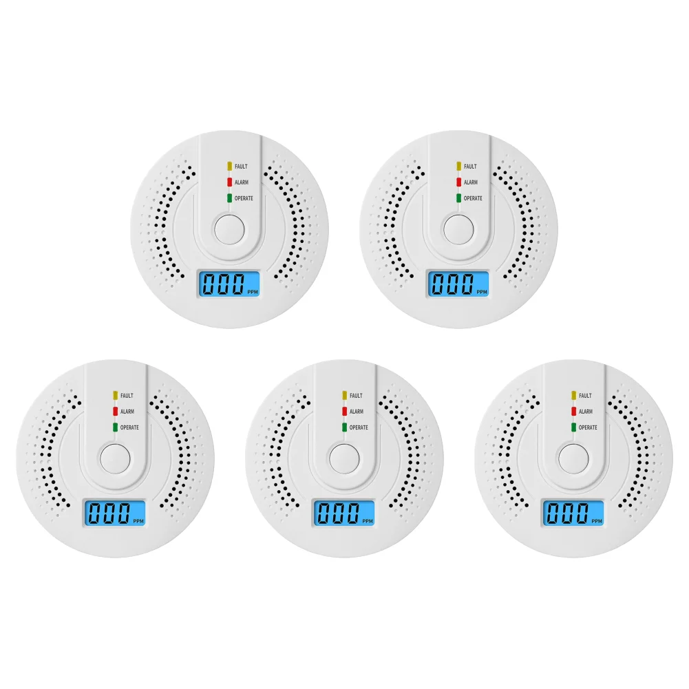 5-1PCS Digital Carbon Monoxide Detector Sound & Light Warning Sensor thumbnail 4