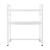 Computer Desktop Bookcase, 2-Tier Multipurpose Countertop Hutch Display Shelf, Adjustable Height Pantry Shelf Spice 3