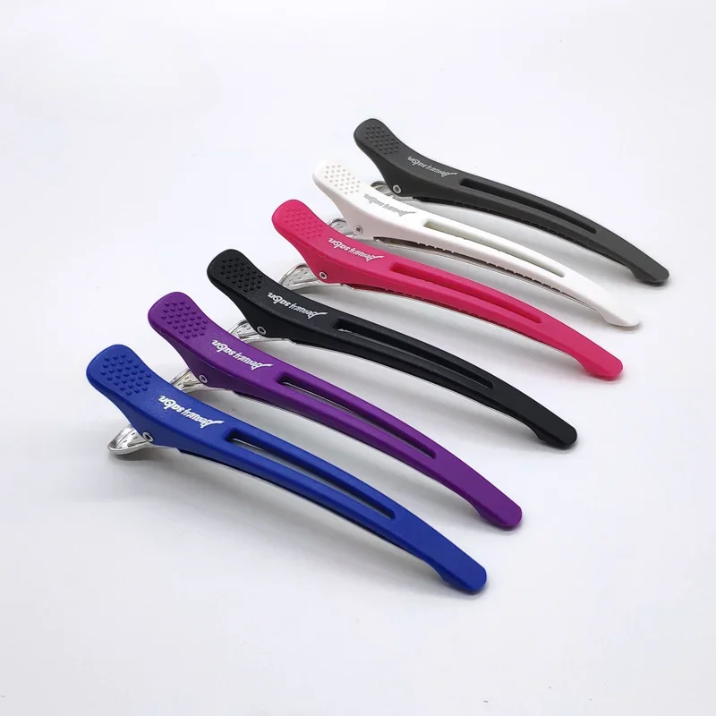 

6pcs/set of heat-proof fixed hair styling tools, anti-static carbon hair clip, salon hair clip, hair clip, haircut tool