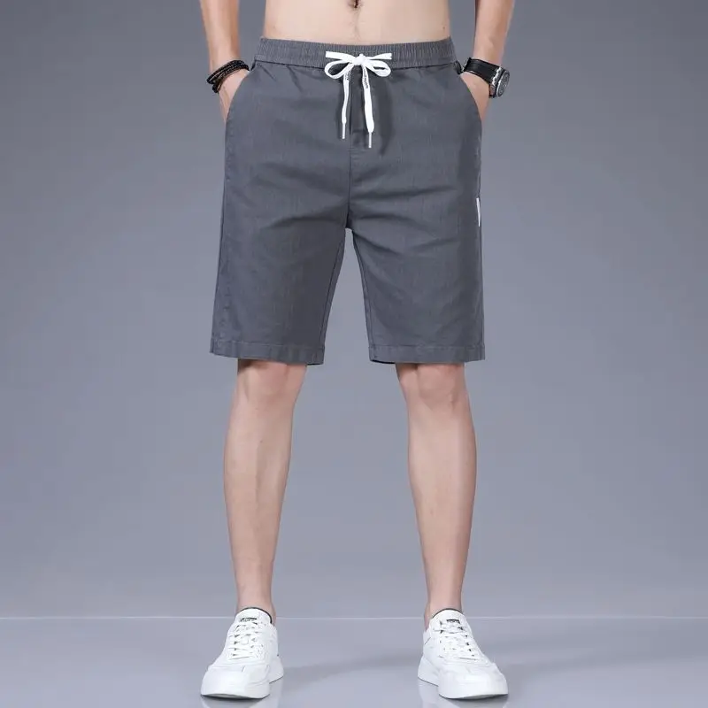New Summer Shorts for Men's Fashion Five Point Thin Casual Loose Sweatpants Beach Trousers Many Pockets Sports Pants