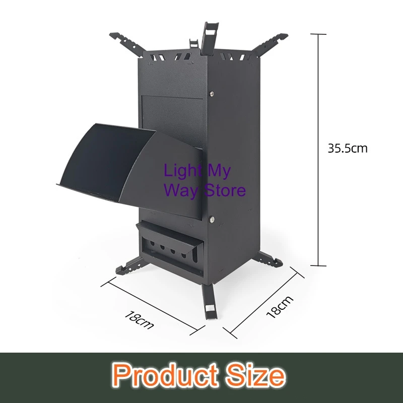 Rocket Stoves Outdoor Portable Firewood Stoves Camping Cooking