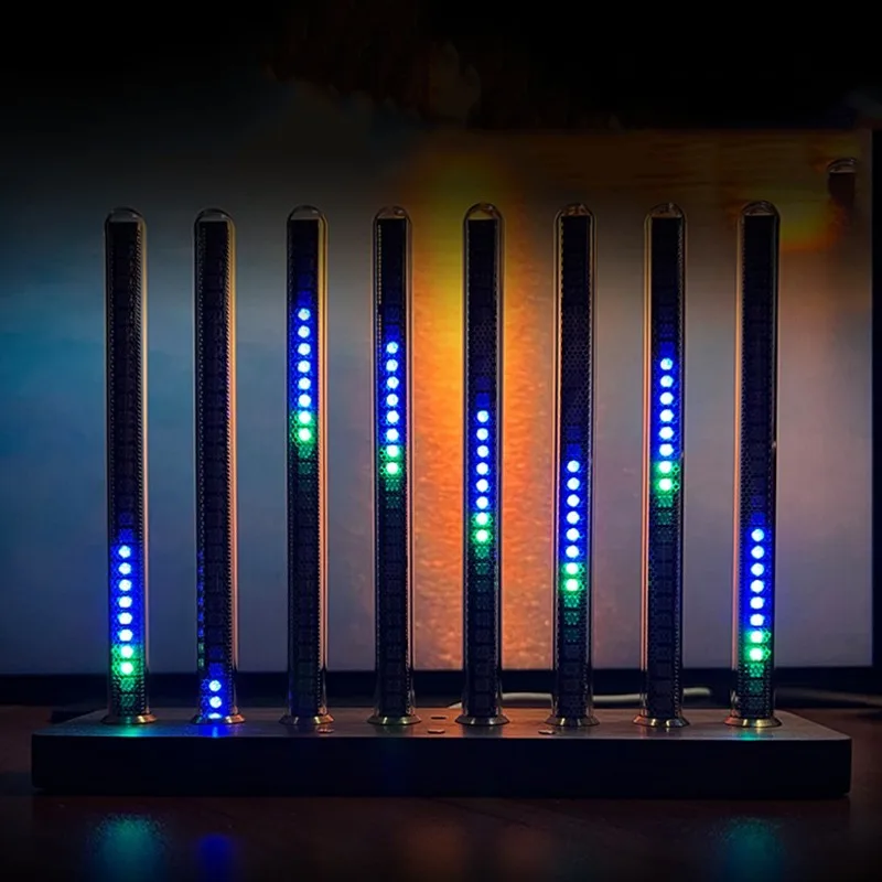 Description Picture 4 of itemLED Glow Tube Ornament Atmosphere Light Adjustment Voice Controlled Music Desktop Decoration Room Rhythm Light Sculptures