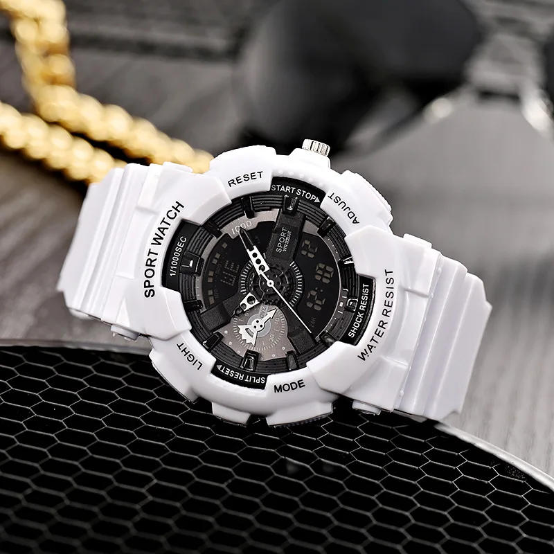 

Men Watch Waterproof 50m Quartz Watches Shock Watches Men Dual Display Relogios Masculino